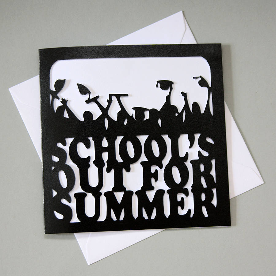 School's Out Card By Whole In The Middle | notonthehighstreet.com