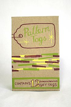 Pattern Tags By Memo Illustration | notonthehighstreet.com