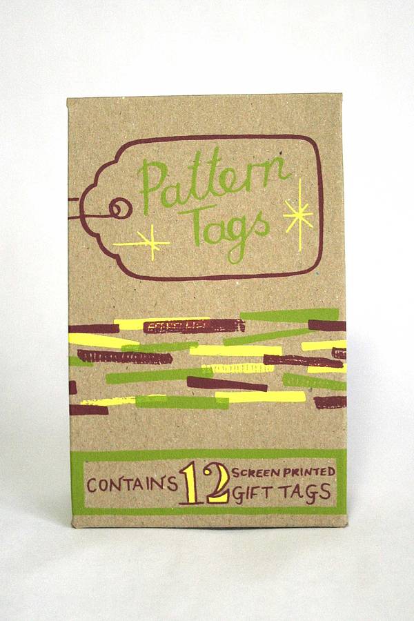 Pattern Tags By Memo Illustration | notonthehighstreet.com