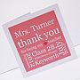 Personalised Thank You Teacher Card, thumbnail 5 of 5