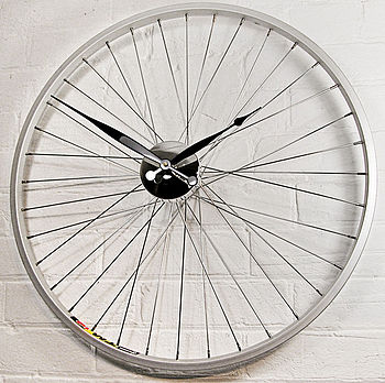 Bicycle Wheel Clock 57 Cm Red, 4 of 4