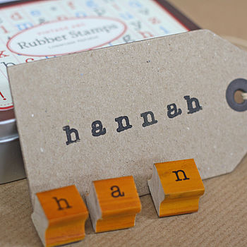 Mini Rubber Alphabet Stamps, 2 of 4