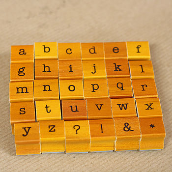 Mini Rubber Alphabet Stamps, 4 of 4
