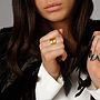 Gold Or Gold Plated Feather Ring: Take Flight, thumbnail 5 of 6
