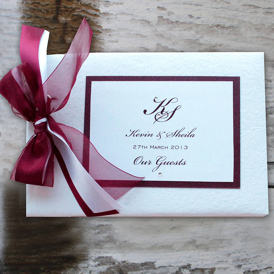 Wedding Wedding Guest Book textured wedding guest book by 2by2 creative notonthehighstreet com book