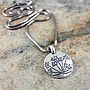 Cow Parsley Flower Pendant In Sterling Silver, thumbnail 3 of 4