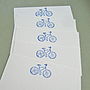 Set Of Five Handmade Bicycle Notelets, thumbnail 1 of 4