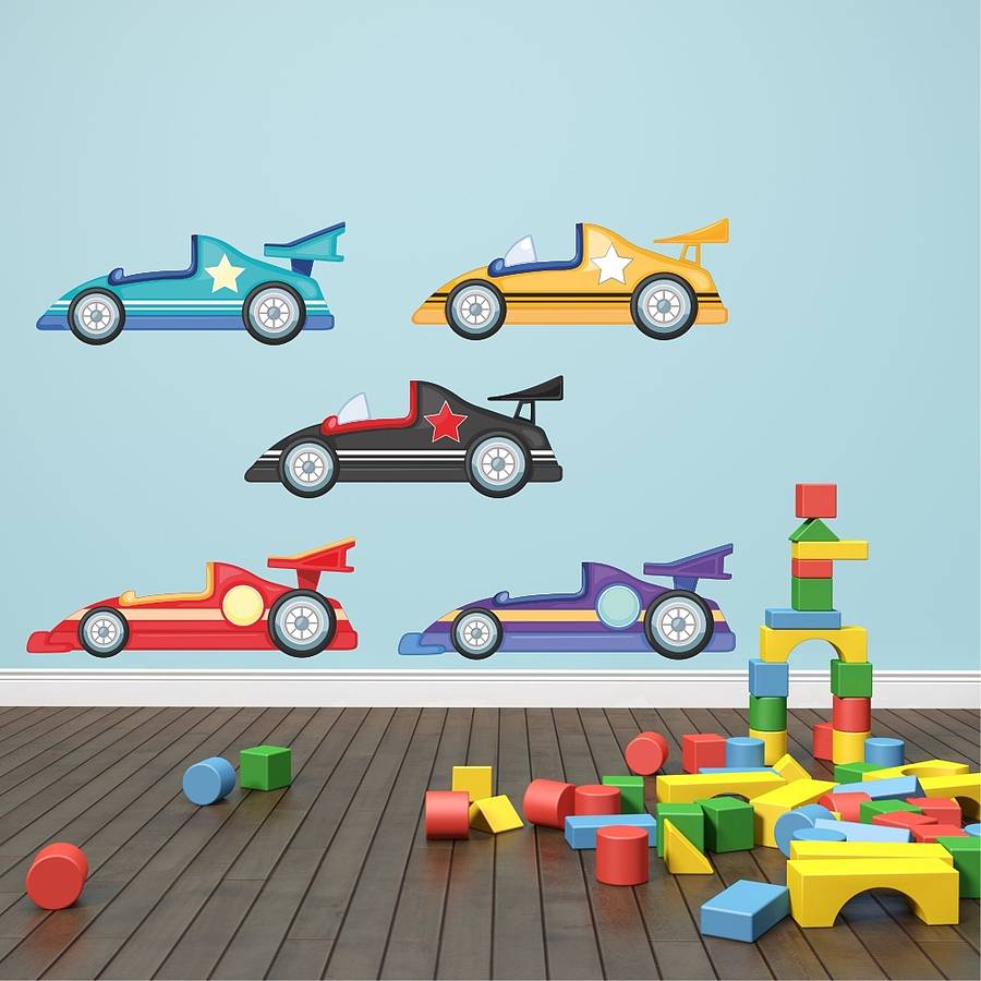 racing cars wall stickers by mirrorin