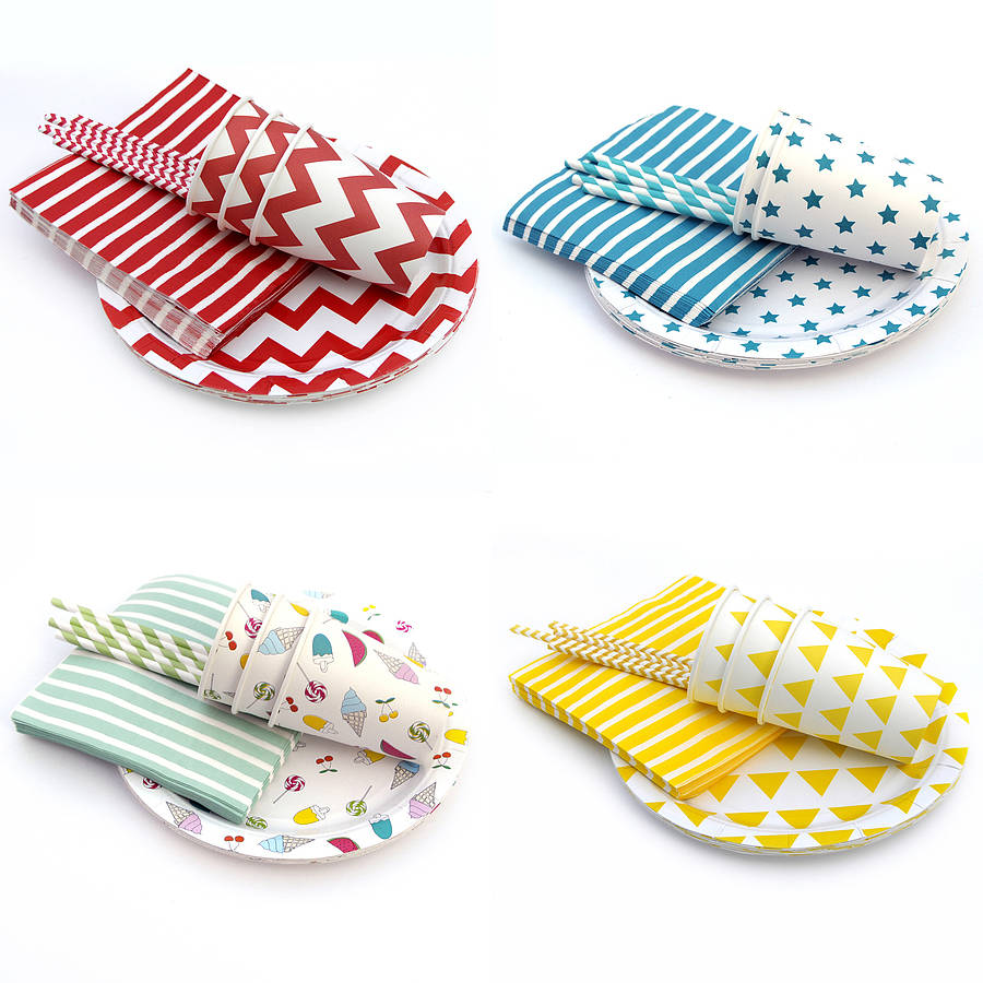 Party Tableware Set By Peach Blossom