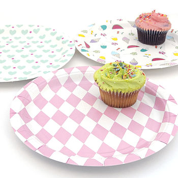 Set Of Eight Paper Party Plates, 2 of 6