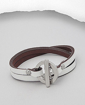 Wrap Around Leather Friendship Bracelet, 3 of 6