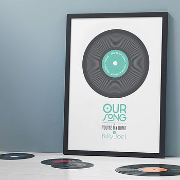 Personalised 'Our Song' Record Print, 12 of 12