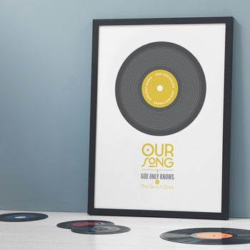 Personalised 'Our Song' Record Print, 11 of 12
