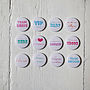 Pack Of 50 Wedding Favour Badges, thumbnail 5 of 11
