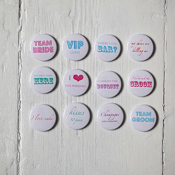 Pack Of 50 Wedding Favour Badges, 5 of 11