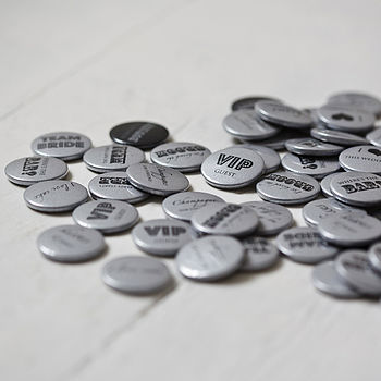 Pack Of 50 Wedding Favour Badges, 8 of 11
