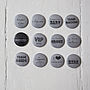 Pack Of 50 Wedding Favour Badges, thumbnail 9 of 11