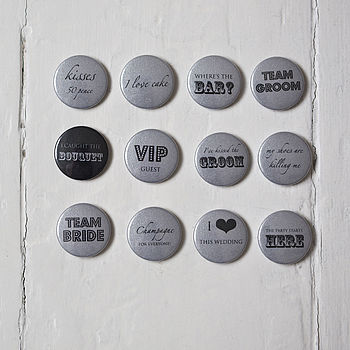 Pack Of 50 Wedding Favour Badges, 9 of 11