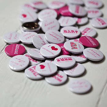 Pack Of 50 Wedding Favour Badges, 10 of 11