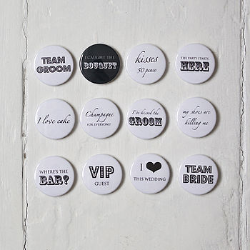 Pack Of 50 Wedding Favour Badges, 2 of 11