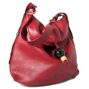 Large Leather Hobo Handbag With Adjustable Handle, 2 of 10