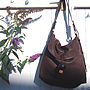 Large Leather Hobo Handbag With Adjustable Handle, thumbnail 7 of 10