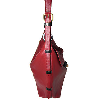 Large Leather Hobo Handbag With Adjustable Handle, 9 of 10