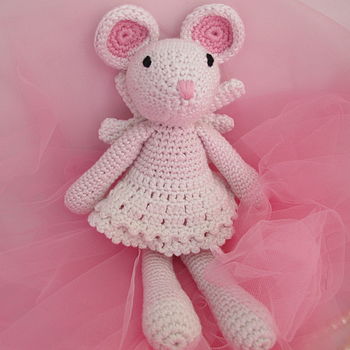 Hand Crochet Angel Mouse, 2 of 4