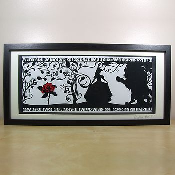 The Beauty Of A Beast Signed Papercut Print, 6 of 7