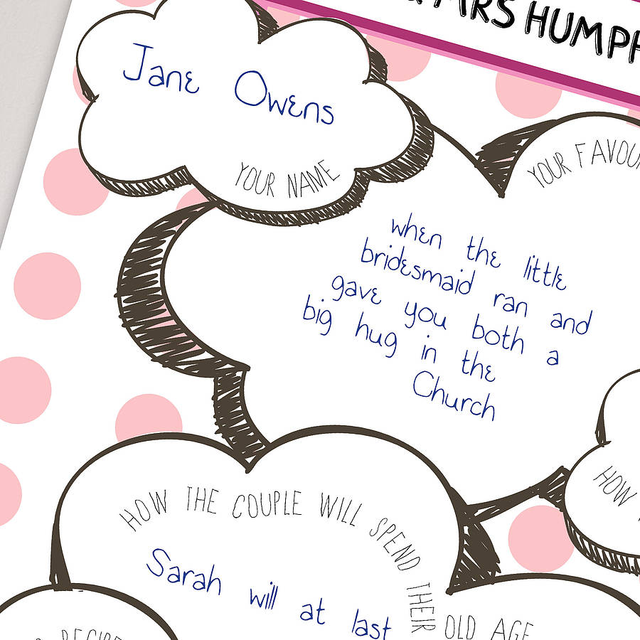 wedding wishes guest book card by afewhometruths