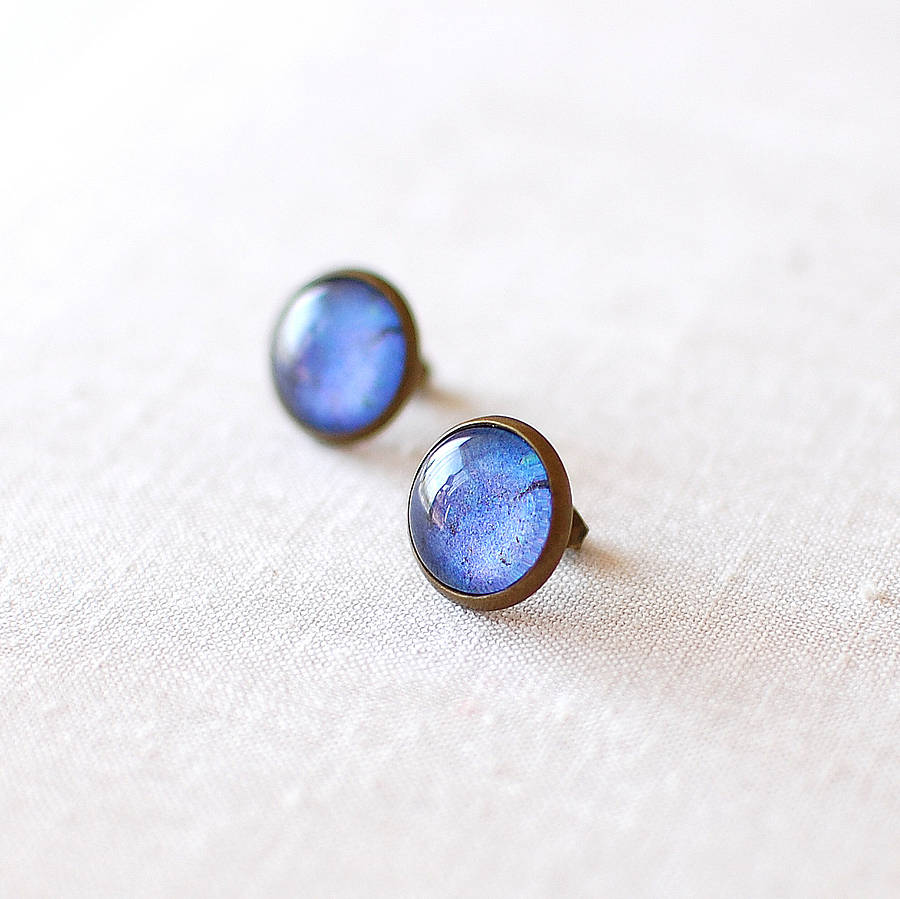 lapis lazuli earrings by juju treasures | notonthehighstreet.com