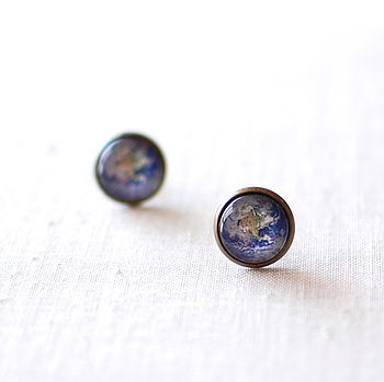 Planet Earth Earrings, 3 of 4