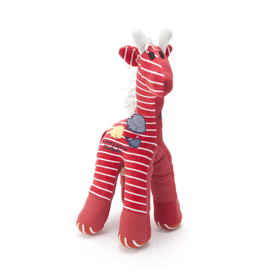 Personalised Baby Clothes Keepsake Giraffe By LoveKeepCreate