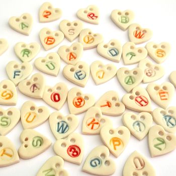 Personalised Heart Buttons, 3 of 12