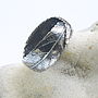 Handmade Woodland Unisex Silver Leaf Ring, thumbnail 4 of 6