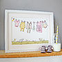 Personalised Welcome To The World Pink New Baby Print, thumbnail 5 of 12