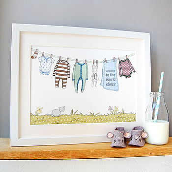Personalised Welcome To The World Pink New Baby Print, 10 of 12