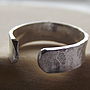Sterling Silver Hammered Toe Ring, thumbnail 7 of 8