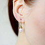 Aa Grade Freshwater Pearl Earrings, thumbnail 4 of 6