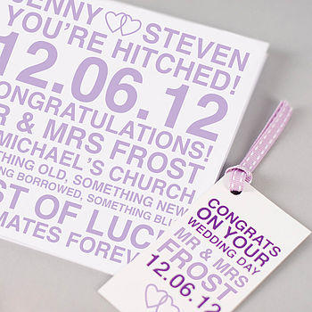 Personalised Wedding Day Card, 10 of 12