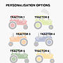 Personalised Bright Tractors Gift Print, thumbnail 7 of 8