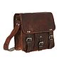 Leather Satchel With Front Pocket Midi, thumbnail 6 of 10