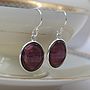 Murano Glass and Silver Oval Earrings, thumbnail 7 of 12