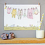 Personalised Welcome To The World Blue New Baby Print, thumbnail 11 of 12