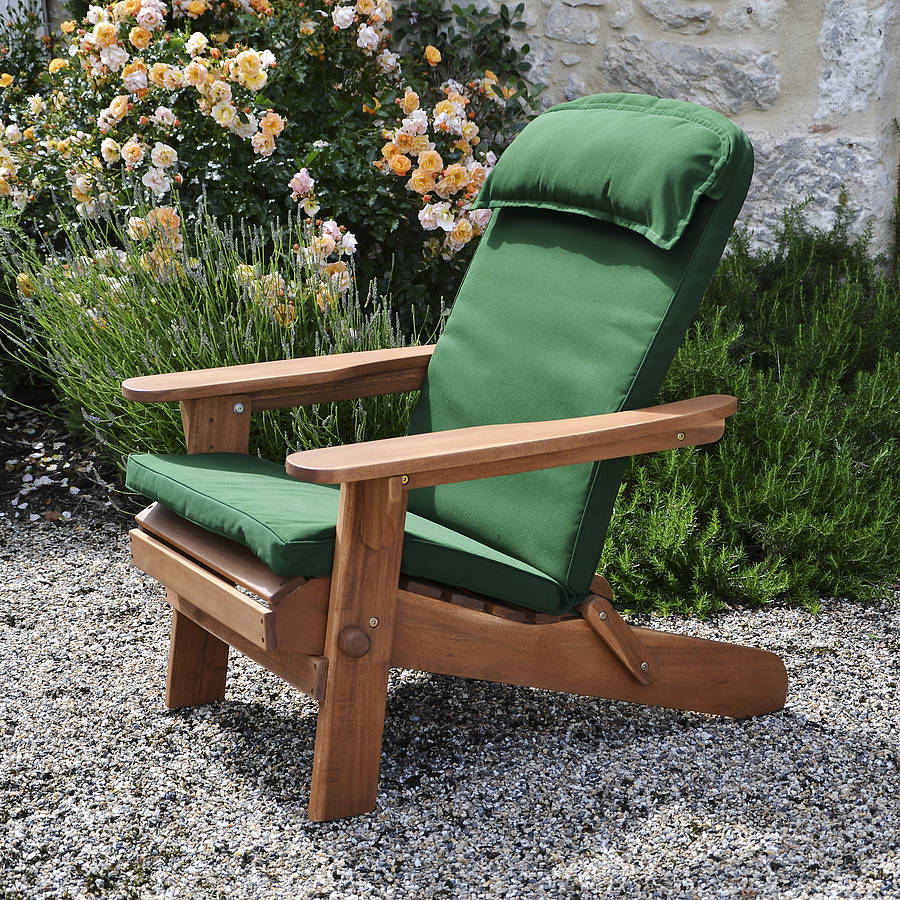 Adirondack Chair Luxury High Back Cushion By Plant Theatre 