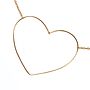9ct Gold 'Fil D'amour' Heart Necklace, Large Model, thumbnail 4 of 10