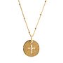 9ct Gold Signature Engraved Cross Medal, thumbnail 3 of 12