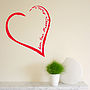 Your Heart On The Wall Sticker, thumbnail 1 of 5
