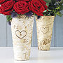 Personalised Rustic Birch Wood Vase, thumbnail 10 of 12