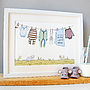 Personalised Welcome To The World Blue New Baby Print, thumbnail 2 of 12